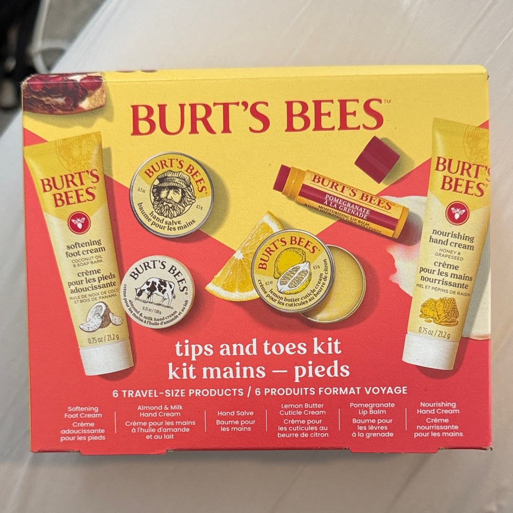 Burt's Bees Tips and Toes Kit - Yellow and Red